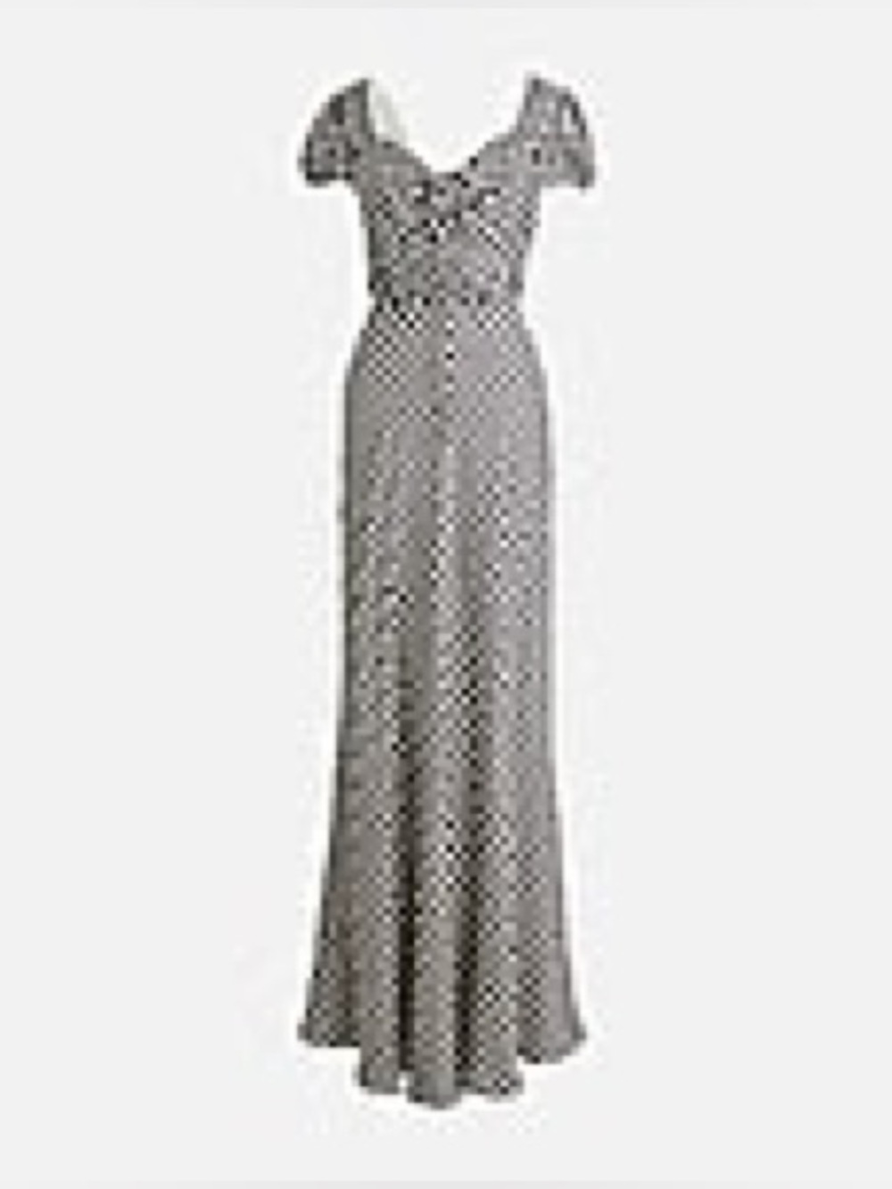 J. Crew Black and White Polka Dot Maxi Dress